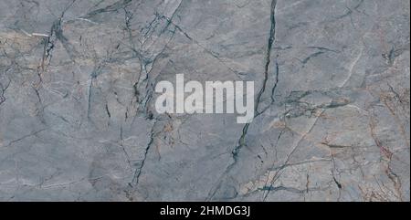 Blue marble texture background pattern top view. Tiles natural stone floor with high resolution. Luxury abstract patterns. Marbling design for banner Stock Photo