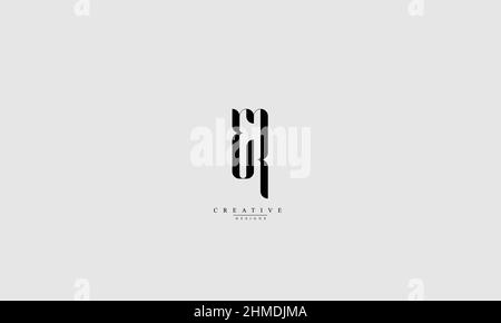 Alphabet letters Initials Monogram logo ER RE E R Stock Vector