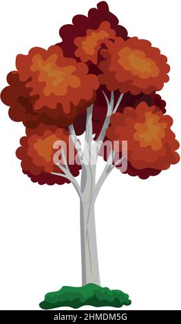 Vector Graphics Large Old Tree Stump Oak Broken Trunk Forest