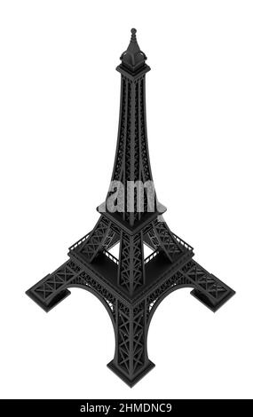 Eiffel tower angle view 3d illustratio Stock Photo