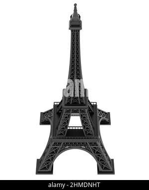 Eiffel tower angle view 3d illustratio Stock Photo