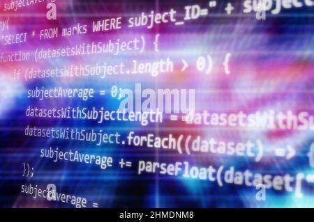 computer code background Stock Photo