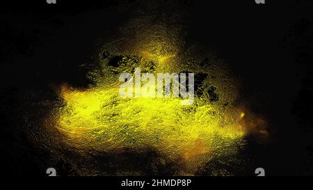 Abstract surface with textured 3d render lines and streaks. Thin crystalline veins illuminated by bright light. Natural design of molten minerals with cold condensation. Stock Photo