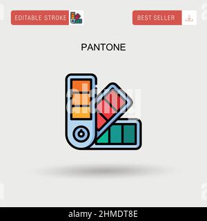 Pantone Simple vector icon. Stock Vector