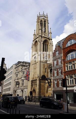 The Guild Church of St Dunstan-in-the-West, Fleet Street, London, England Stock Photo