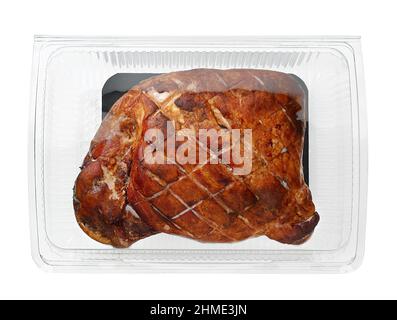 sweet pork ham isolated on white with clipping path Stock Photo