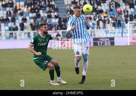 FEDERICO VIVIANI (SPAL) SPAL - PISA CAMPIONATO CALCIO SERIE B 2021-2022 Stock Photo