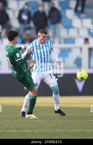 FEDERICO VIVIANI (SPAL) SPAL - PISA CAMPIONATO CALCIO SERIE B 2021-2022 Stock Photo