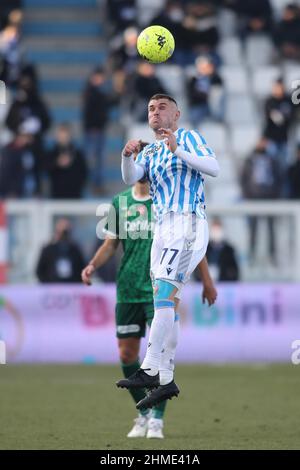 FEDERICO VIVIANI (SPAL) SPAL - PISA CAMPIONATO CALCIO SERIE B 2021-2022 Stock Photo