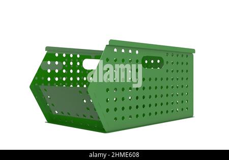Painted file cabinet for study and work 3d image illustration Stock Photo