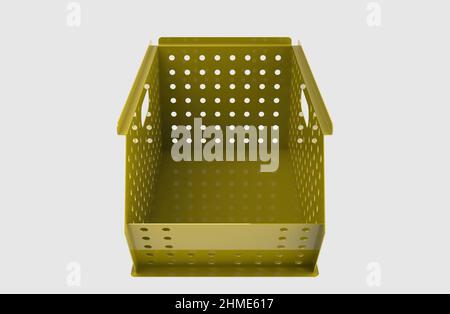 Painted file cabinet for study and work 3d image illustration Stock Photo
