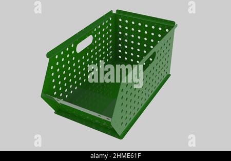 Painted file cabinet for study and work 3d image illustration Stock Photo