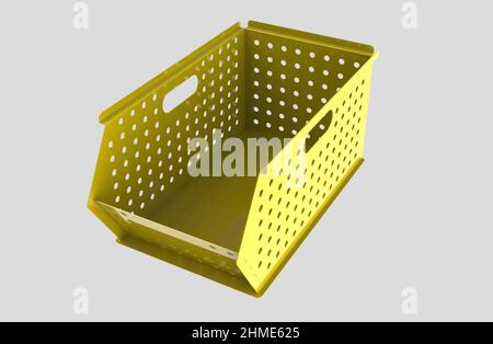 Painted file cabinet for study and work 3d image illustration Stock Photo