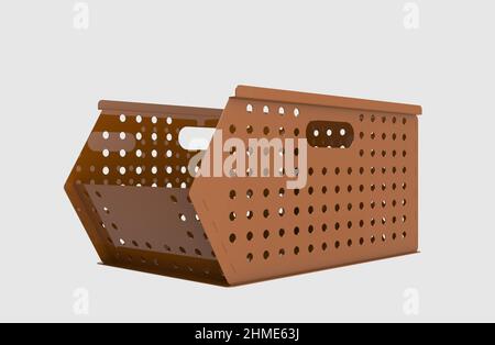 Painted file cabinet for study and work 3d image illustration Stock Photo