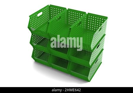 Painted file cabinet for study and work 3d image illustration Stock Photo