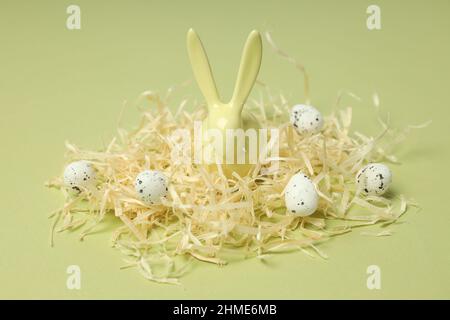 Concept of Happy Easter holidays, close up Stock Photo