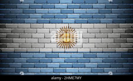 EPS10 Vector Patriotic background with Argentina flag colors. An element of impact for the use you want to make of it. Stock Vector