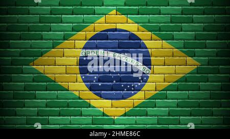 EPS10 Vector Patriotic background with Brazil flag colors. An element of impact for the use you want to make of it. Stock Vector