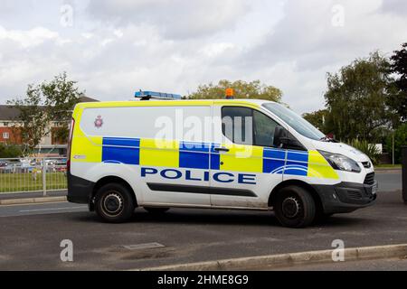 Manchester Airport Police Van Stock Photo