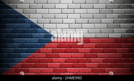 EPS10 Vector Patriotic background with CzechRepublic flag colors. An element of impact for the use you want to make of it. Stock Vector