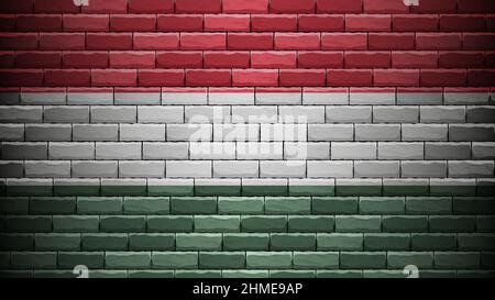 EPS10 Vector Patriotic background with Hungary flag colors. An element of impact for the use you want to make of it. Stock Vector
