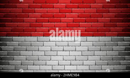 EPS10 Vector Patriotic background with Indonesia flag colors. An element of impact for the use you want to make of it. Stock Vector