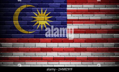 EPS10 Vector Patriotic background with Malaysia flag colors. An element of impact for the use you want to make of it. Stock Vector