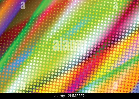 Futuristic abstract colorful geometric background. Creative illustration in halftone style with rainbow gradient. Pattern for wallpaper, web page Stock Vector