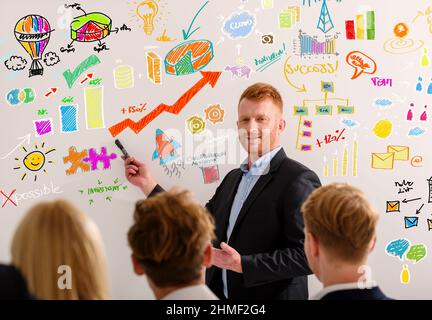 Business people that work together on new projects Stock Photo