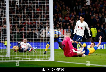 London, UK. 09th Feb, 2022. London, England - FEBRUARY 09: during Premier League between Tottenham Hotspur and Southampton at Tottenham Hotspur stadium, London, England on 09th February 2022 Credit: Action Foto Sport/Alamy Live News Stock Photo