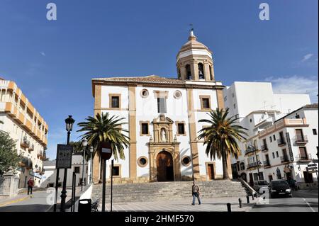 Iglesia de la Merced Church, a 16th and 17th century building, Ronda, Malaga Province, Andalusia, Spain Stock Photo