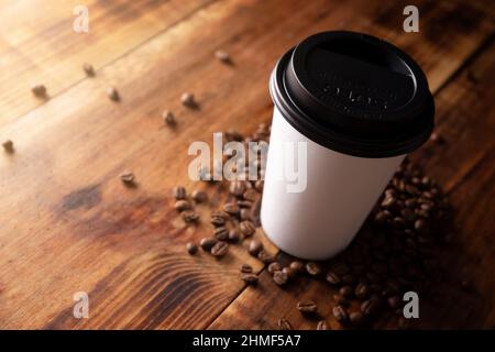 Blank takeaway coffee cups Stock Photo by ©Dmitry.Zimin 48596089