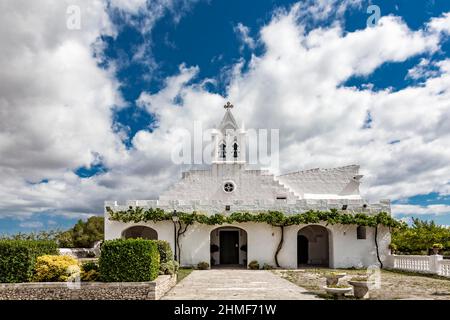 Church Ermita de Sant Joan de Missa, Menorca, Balearic Islands, Spain Stock Photo