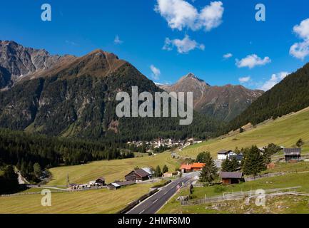Stubai Alps, mountaineering village Sankt Sigmund im Sellrain, Tyrol, Austria Stock Photo