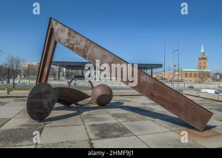 Sculpture by Bernhard Heiliger Constellation, Potsdamer Strasse, Tiergarten, Mitte, Berlin, Germany Stock Photo