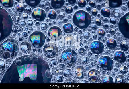 Background of the soap suds Stock Photo