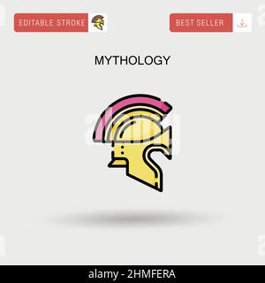 Mythology Simple vector icon. Stock Vector