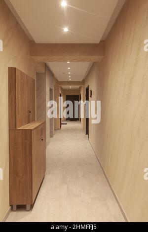 empty hallway in the building Stock Photo