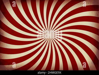 Swirling radial pattern background illustration ( vintage texture ) Stock Vector