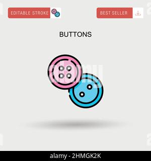 The click here is a set of simple modern buttons. Push button for an ...