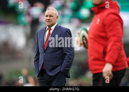 File photo dated 05-02-2022 of Wales boss Wayne Pivac, who has handed Ospreys flanker Jac Morgan a Test debut in Saturday's Guinness Six Nations clash against Scotland. Issue date: Thursday February 10, 2022. Stock Photo