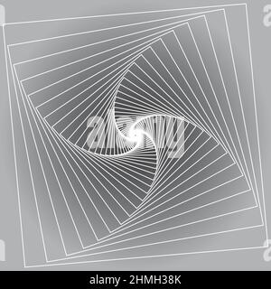 grey geometric abstract background, geometry in perspective Stock Vector
