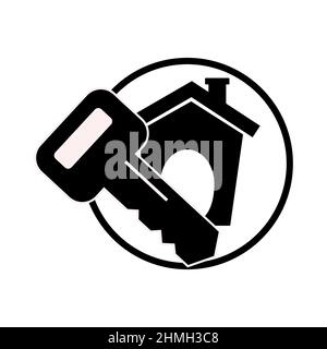 Abstract vector icon on the white, Illustration isolated for graphic and web design. Simple flat symbol. Stock Vector