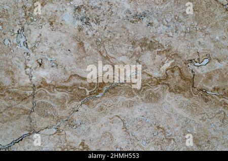 Texture marble stone brown beige closeup. Background of the marble Stock Photo