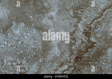 Texture marble stone brown beige closeup. Background of the marble Stock Photo