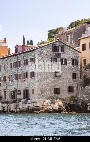 Old stone house in Rovinj, Croatia Stock Photo