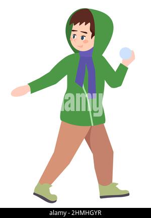 Fun activity semi flat RGB color vector illustration Stock Vector