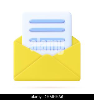 Envelope with paper documents icon. Stock Vector