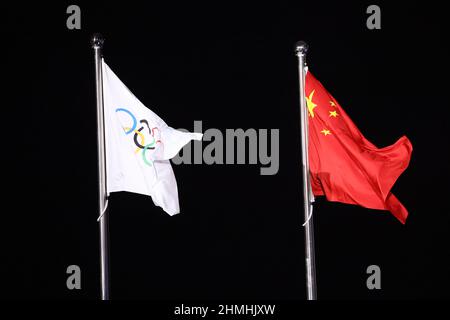 Beijing, China. 10th Feb, 2022. General view Figure Skating : Men's Medal Ceremony during the Beijing 2022 Olympic Winter Games at Beijing Medal Plaza in Beijing, China . Credit: AFLO SPORT/Alamy Live News Stock Photo
