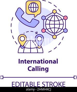 International calling concept icon Stock Vector